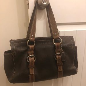 Coach F10887 Brown Shoulder Bag